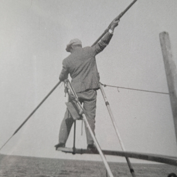Original Framed Photograph by JJ Knickle titled  "Sword Fisherman" 1922 Signed - Picture 2 of 11